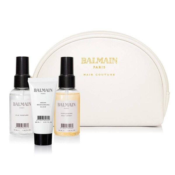 Balmain Cosmetic Bag White Styling Bag