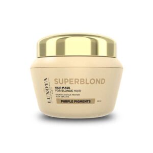 LUXOYA Superblond Maszk Hajszerkezet helyreállító hajmaszk semlegesítő pigmentekkel Száraz és sérült hajra 250ml