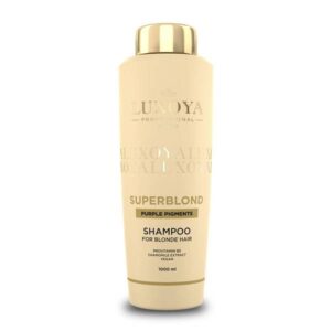 LUXOYA Superblond Sampon Hidratáló sampon semlegesítő pigmentekkel Szőkített, melírozott, hideg szőke hajra 1000ml