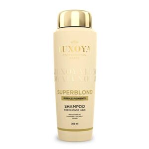 LUXOYA Superblond Sampon Hidratáló sampon semlegesítő pigmentekkel Szőkített, melírozott, hideg szőke hajra 250ml