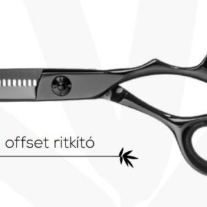 Yasakhi CK 72 BTC 5.5" Black Offset Ritkító Olló