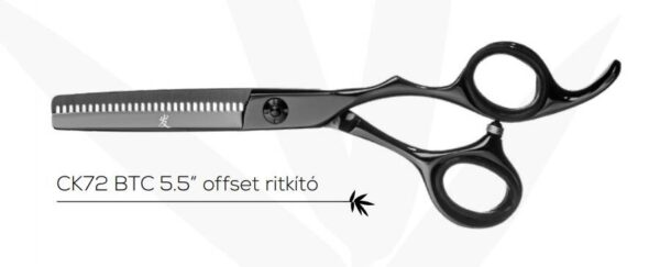 Yasakhi CK 72 BTC 5.5" Black Offset Ritkító Olló